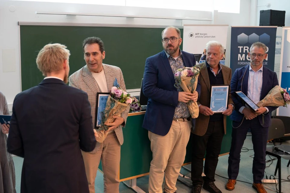 Tromsø Research Foundation’s funding announcement. Photo: Jørn Berger-Nyvoll / UiT.